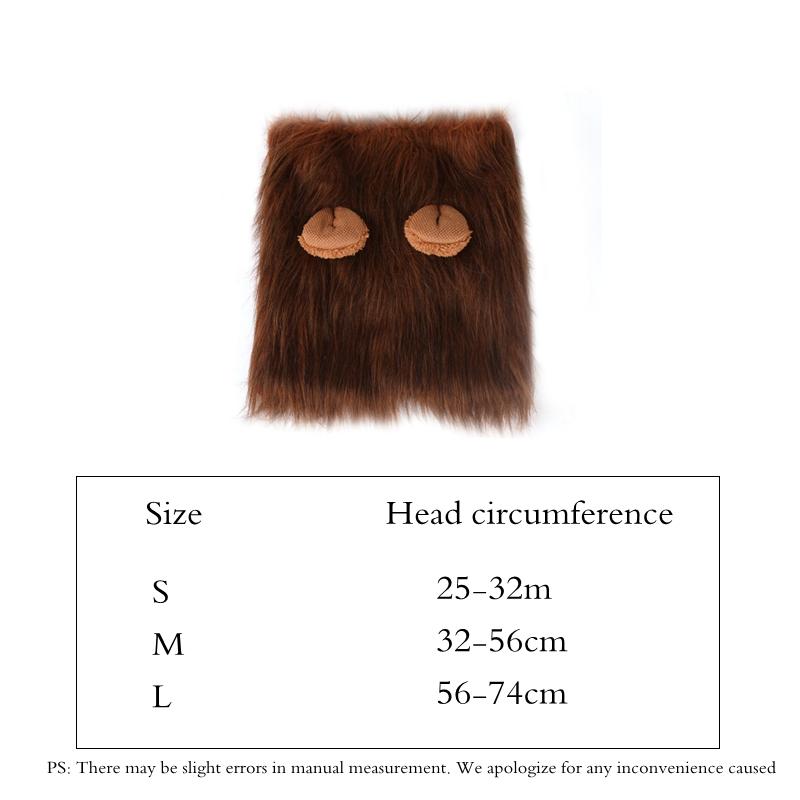 Halloween Lion Mane Dog Wig Hat for Dogs and Cat Small Large Dogs Pet Cat Decor Accessories Lion Wig Fancy Hair Cap Pet Supplies