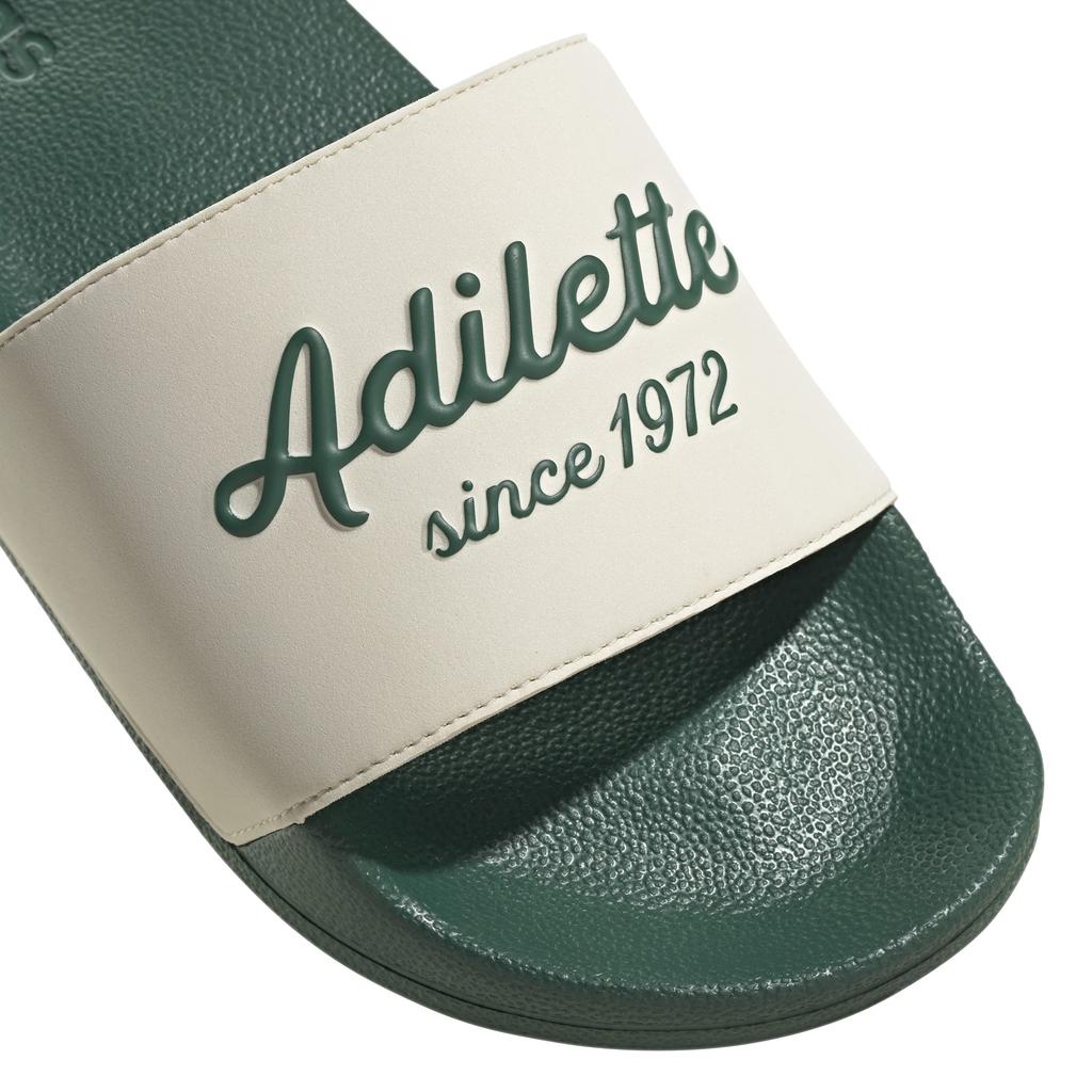 Adidas Adilette Sports Shower Wonder Green Size cm Sandals, White/College Green/College (GW8749), 25.5