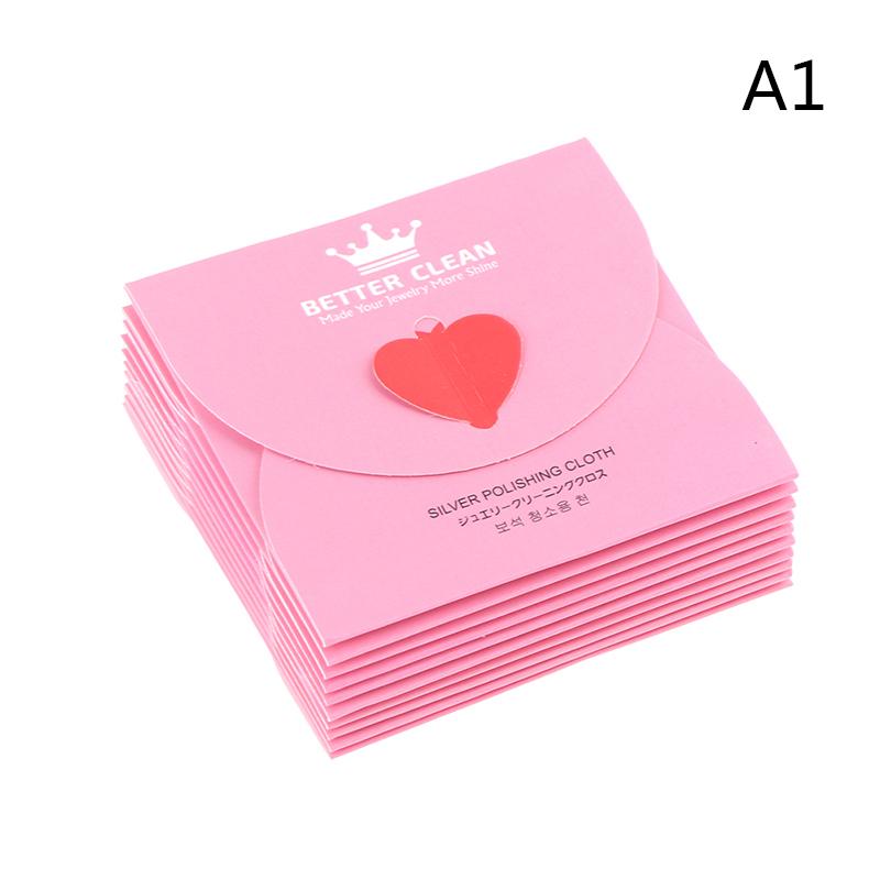 10Pcs 925 Sterling Silver Jewelry Cleaning Cloth Silver Polishing Cloth