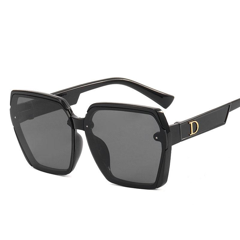 Korean Fashion Style Sun glasses Women Polygon Shape Anti-glare Sunglasses Woman Travelling Holiday Female Sunglass