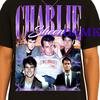Charlie Sheen Shirt, Charlie Sheen Actor Tees, Charlie Harper Homage Tshirt, Charlie Sheen Fan Retro T-shirt, Charlie Harper Merch Gift