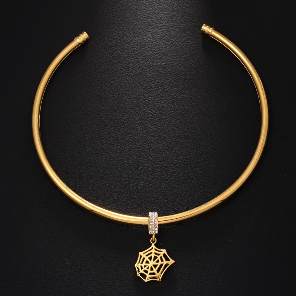 Butterfly Pendant Collar Simple Rhinestone Insect Collar Spider Web Necklace Versatile Jewelry Necklace