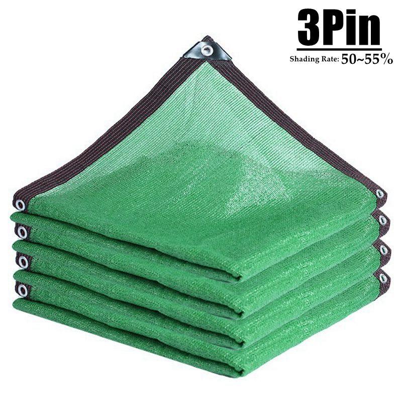 Green Sunshade Net Anti-UV Garden Balcony Plant Shade Cover Net Outdoor Patio Car Sun Shade Canopy Swimming Pool Shade Cloth