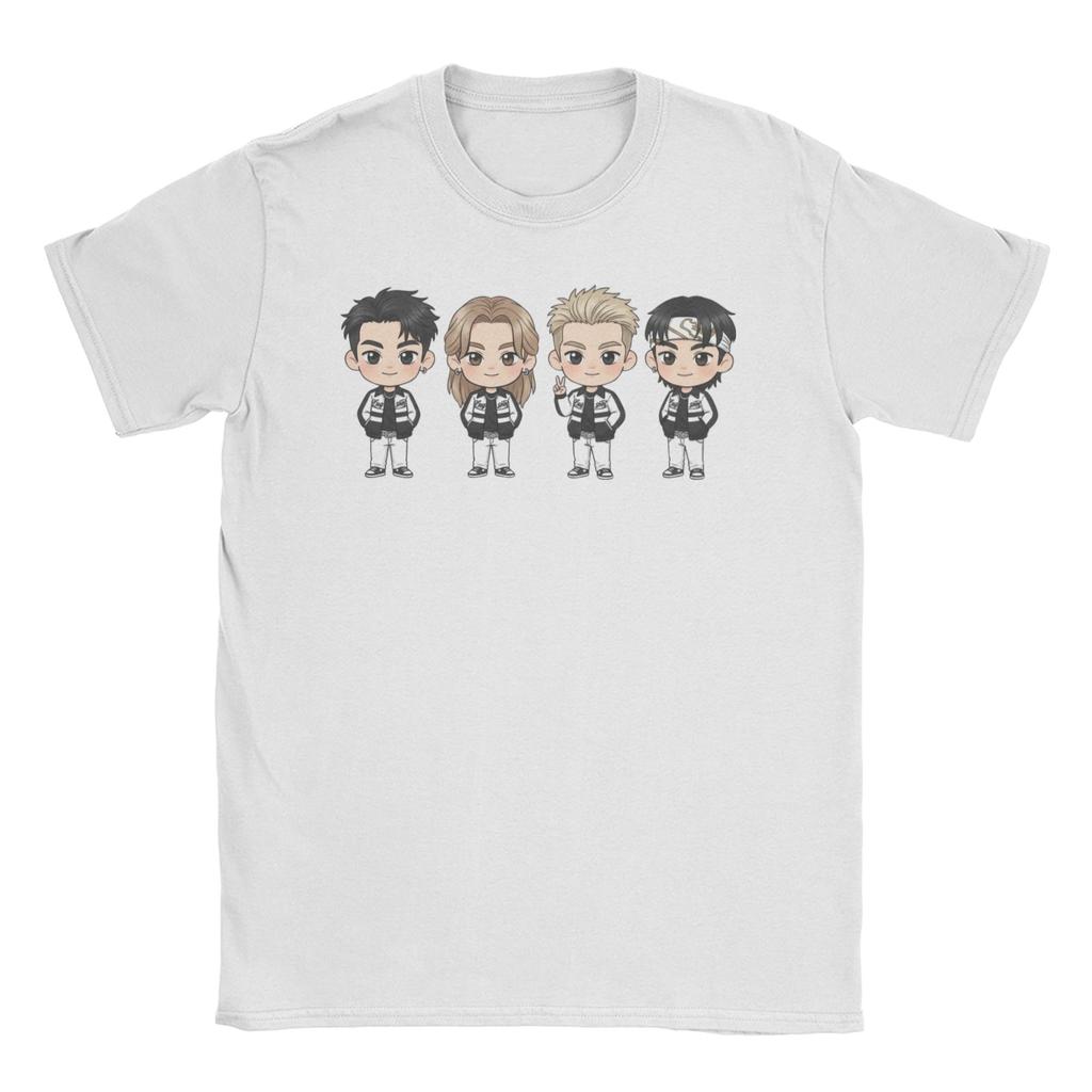 Lngshot Woojin Rising K-Pop Hip-Hop T Shirt Unisex 100% Cotton Amazing T-Shirts Crewneck  Tees Short Sleeve Tops Birthday Present