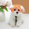 Pet Headwear Super Soft Wide Brim Polyester Dog Cat Outdoor Mesh Sun Hat Pet Sunscreen Cap Pet Supplies