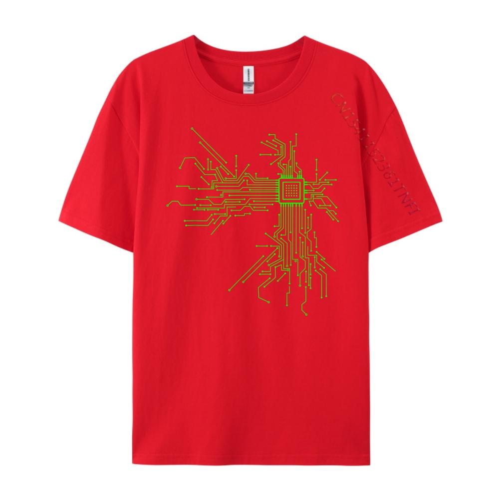 Cpu Heart Circuit Board Programmer Technology Core Free Shippping Clothes Mens TShirts Classic Camiseta