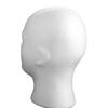 Shopping Mall Closet Holder White Foam Head Model Wig Hat Cap Male Mannequin Head Stable Base Headset Display Stand Rack