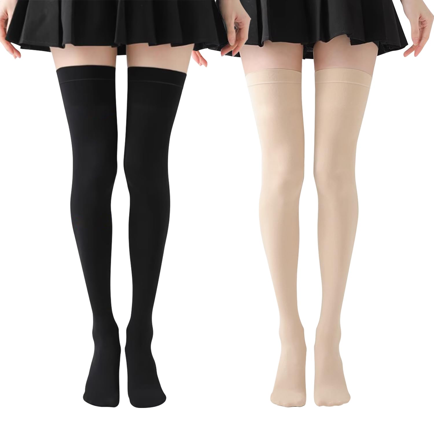 

ARSZHORSVS Черные и 120 70см Однотонные Носки для Школы и Работы x 1 Телесный x Гольфы, Белый, Компрессионные, Летние, Ден, Длинные, Цвет, Мягкие,