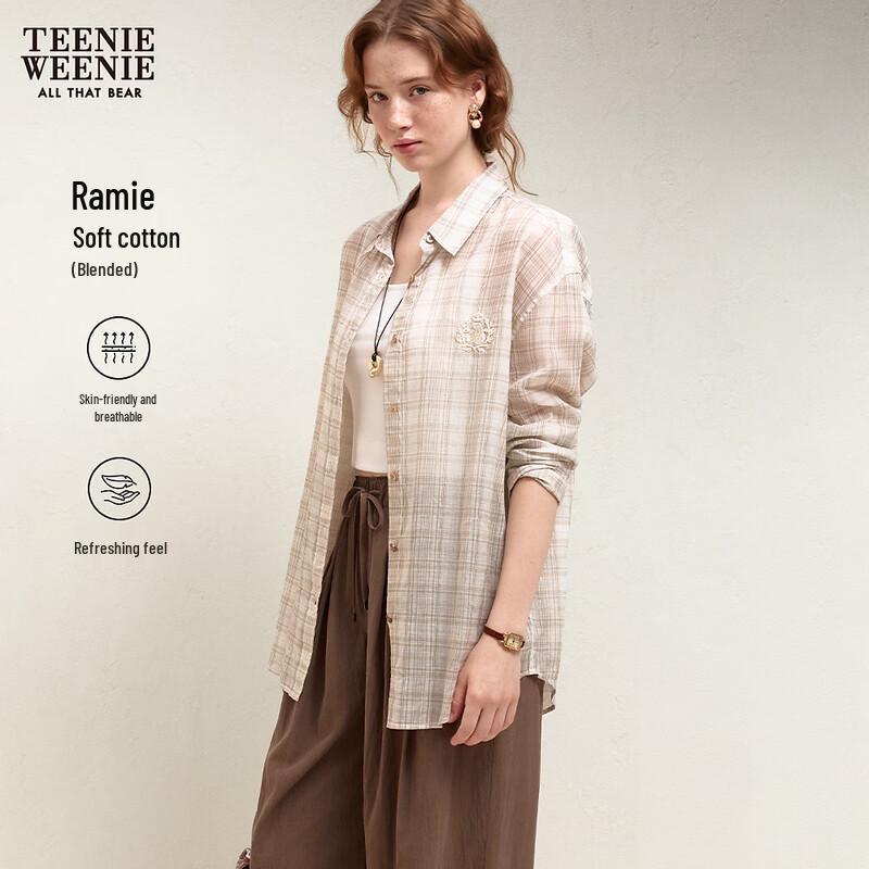 Teenie Weenie Checkered Bear Women s Shirt M