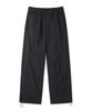 OHY Side Circular Zip High Nylon Pants - Black