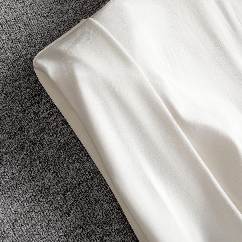 Women's Elegant V-Neck Pleated Short T-Shirt