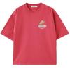 Milkfed Casual Fresh Cherries Wide Short Sleeve Red Women's Tee,