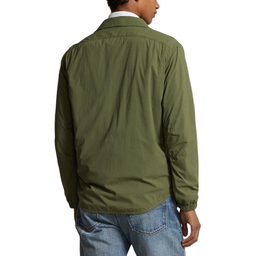 Polo Ralph Lauren Ss24 Solid Logo Zip Long Sleeve Jacket Men jackets Deep-Sage-Green MNPOOTW16021337-300
