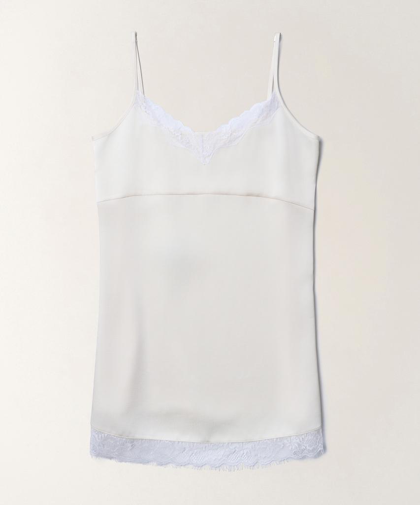 Tudment Satin Lace Slip Dress_Cream