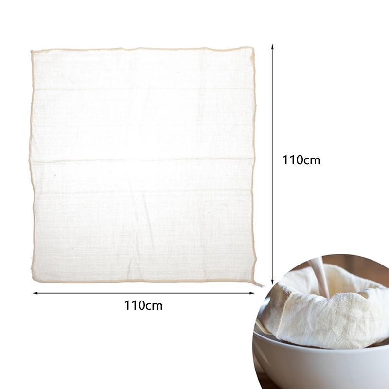 1pcs Large White Cotton Gauze Cheesecloth Fabric Reusable Muslin Cloth for Straining, Cooking, Tofu ,Cheesemaking, Baking