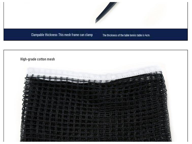 Hui Sheng Portable Clip-On Table Tennis Net & Post Set