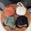 Women's Corduroy One-shoulder Travel Cute Student Messenger Bag