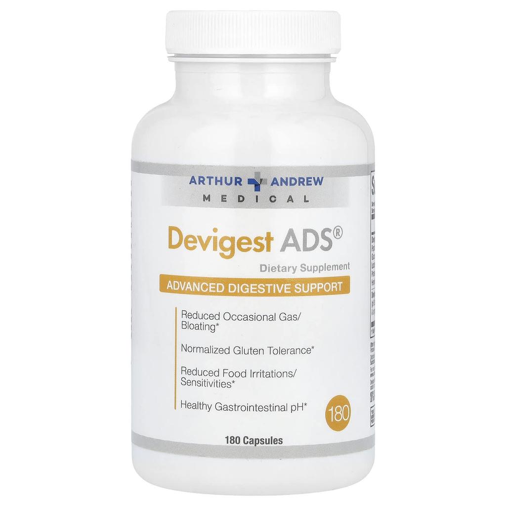 Devigest Ads, Advanced Digestive Support, 400 Mg, 180 Capsules
