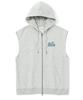 Kulte Palm Tree Hood Vest Mgrey