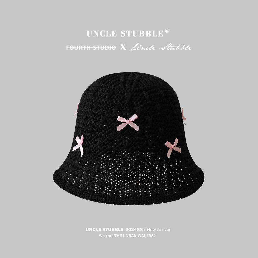Korean Dongdaemun Butterfly Bow Straw Hat Girls Sweet Cute Fisherman's Beach Travel Sunscreen