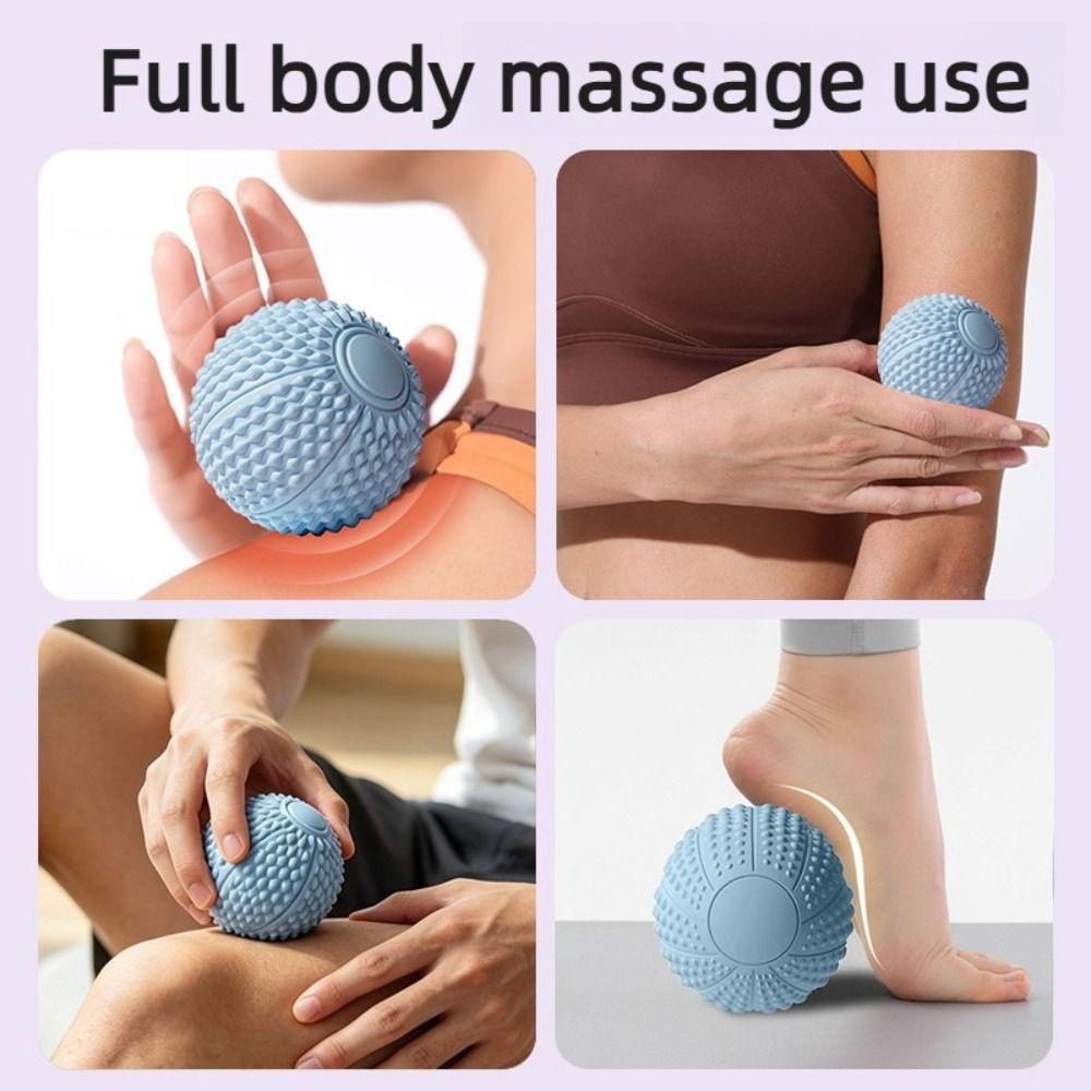 Spiky Roller Massage Ball Ergonomic Design Peanut Ball Relaxation Spiky Massage Ball Neck Massage