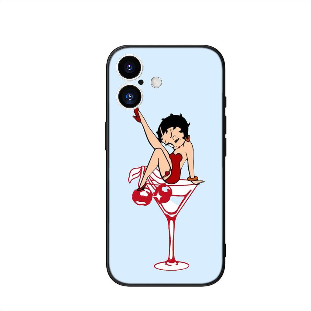 Anime B-betty Cartoon B-Boop Handyhülle Case für Apple iPhone 17 16 15 11 Pro XS Max XR 6 7 8 Plus + SE 2020 5 16E Hülle