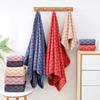 2 Pcs Checkered Towel Bath Towel Set (Multi-Color) - Absorbent & Soft Home Towels