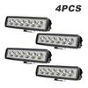 Off-Road Motorcycle LED Light Bar Focus Beams 6LEDS 12V 24V Universal Waterproof Kit for Jeep Wrangler  Truck Tractors SUV 4x4