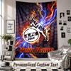 Wall Hanging Tapestry With Custom Name & Text, FC Köln Decorative Tapestry For Bedroom