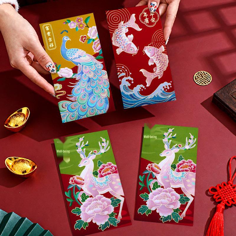 High-End Chinese New Year Red Envelopes: 2026 Spring Festival Gift Money Envelopes for Thousand-Yuan Greetings