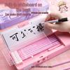 Kaba Bear Double Layer Cute Cartoon Pencil Case with Password Lock - Large Capacity for Students