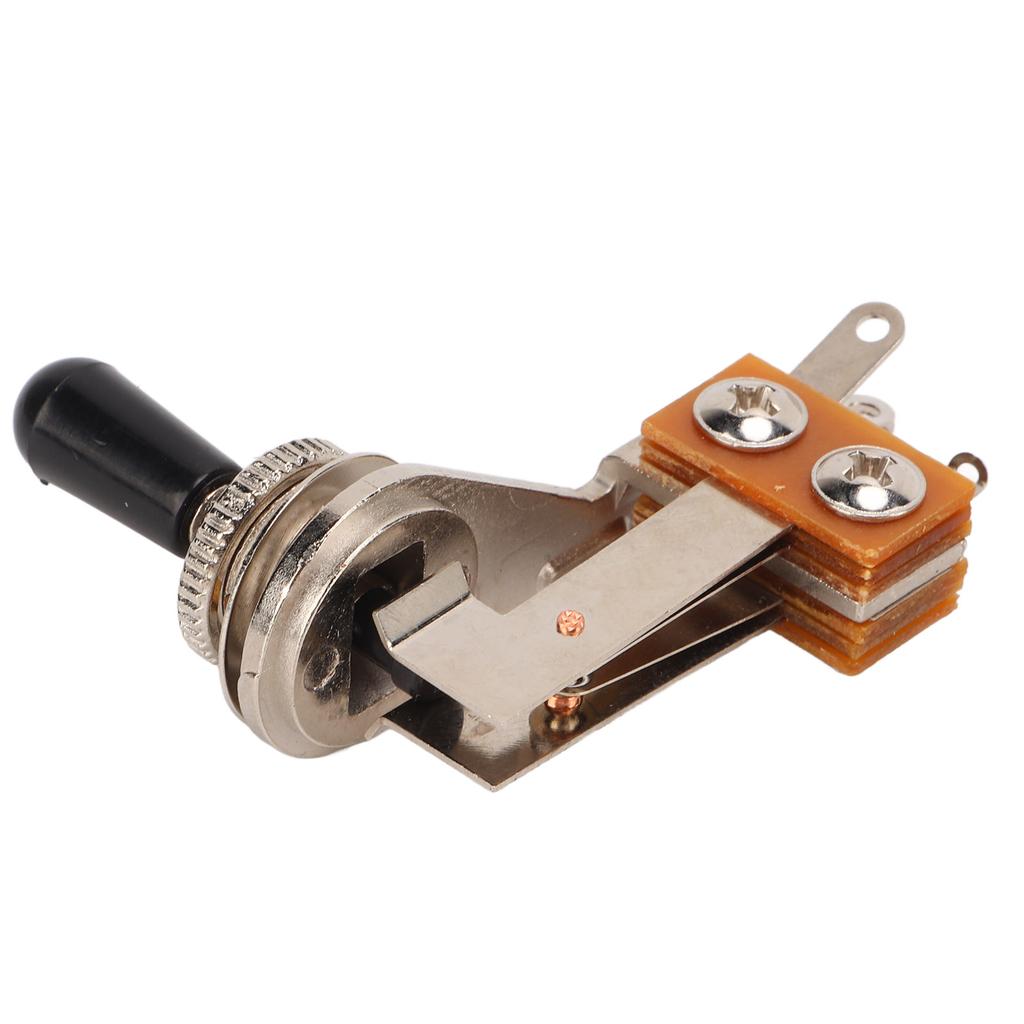 3 Way L Shaped Toggle Switch Electric Guitar Pickup Selector Replacement Tones Control PartsBlack