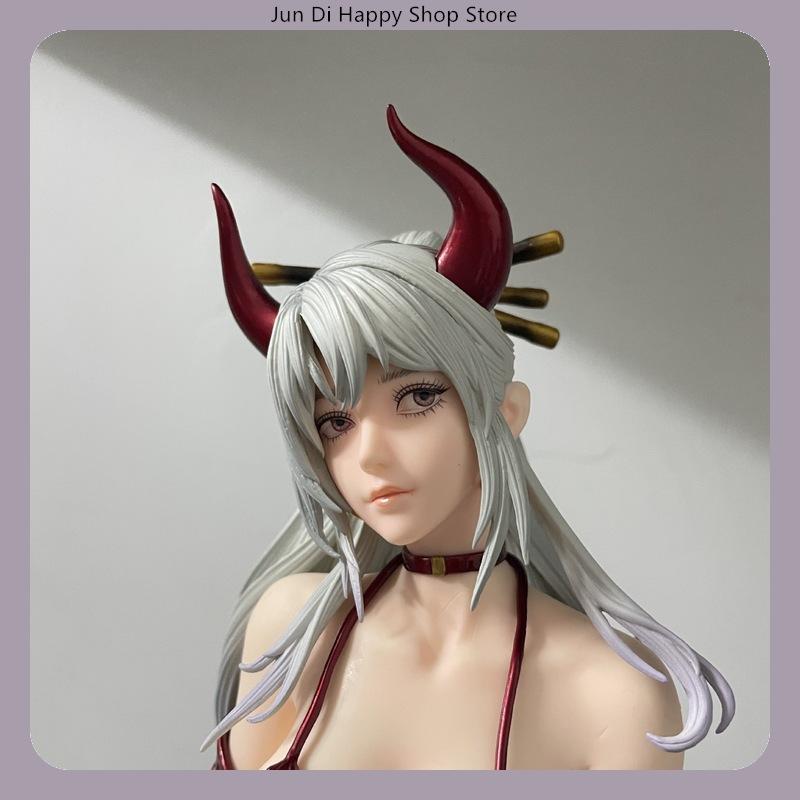 One Piece Yamato Kimono Sedící Pozice Anime Figurka Model Soška Stolní Dekorace