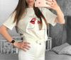 LOVE Red Lips Pink Heart Print T Shirt Women Romantic Slogan Graphic Short Sleeve Valentine Casual Summer Tee