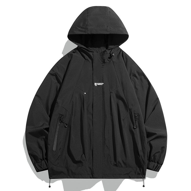 Neue Dünne Jacke Lässige Kapuzenjacke Herren Abnehmbare Kapuze Outdoor Winddicht Wasserdicht Jacke Bergsteigen