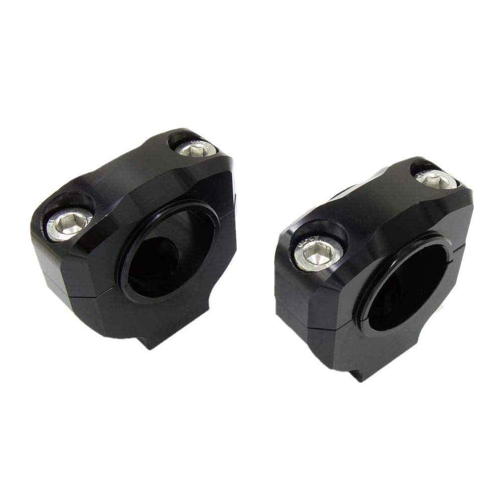Elecbro Universal Handlebar Riser Holder Fits Diameter CNC Black Clamp, 28.6mm Bars, Machined,