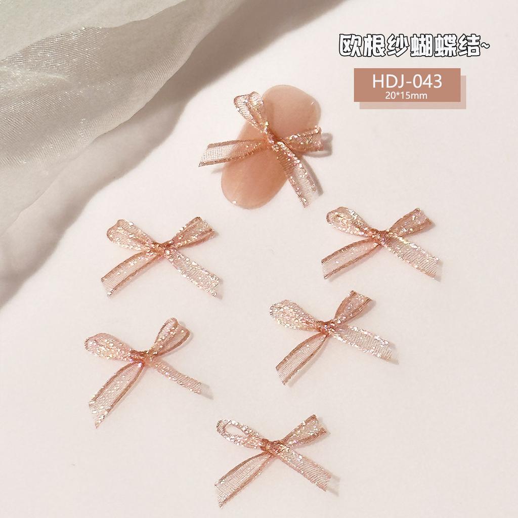 Eugen Yarn Bow Nail Art Jewelry Lace Fabric Fairy Wind Wear Nail Nail Accessories
