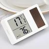 Thermometer Hygrometer Solar Powered Desktop Temperature Humidity Measurement Meter Gauge for Indoor Baby Room Office