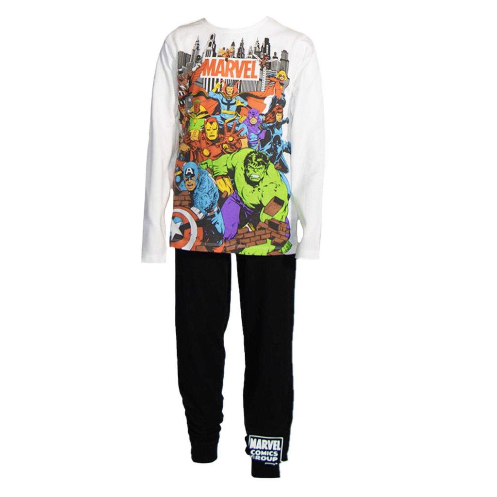 Marvel Avengers Childrens/Kids Super Hero In Training Long Pyjama Set (Pack of 2)