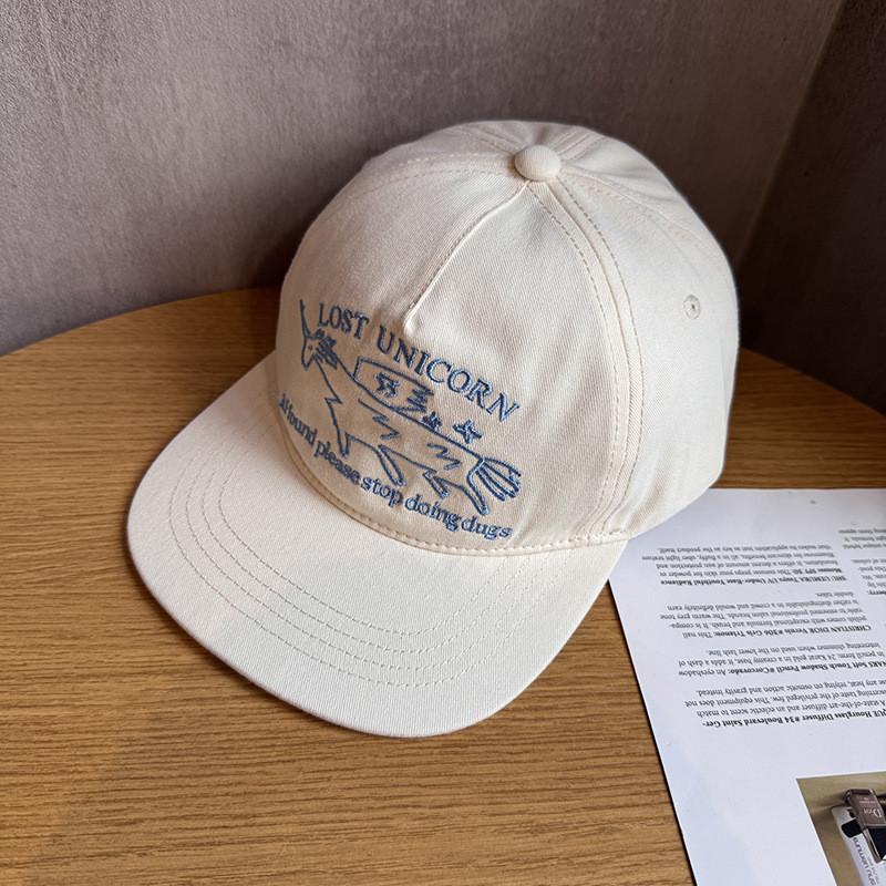 Baseball Cap With Embroidery For Adults And Kids Summer Sun Protection Breathable Cotton Material