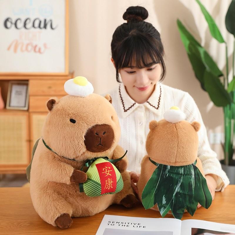 Boat Dragon Festival Capybara Plush Rice Dumpling Inspirational Stuffed Gift Toy