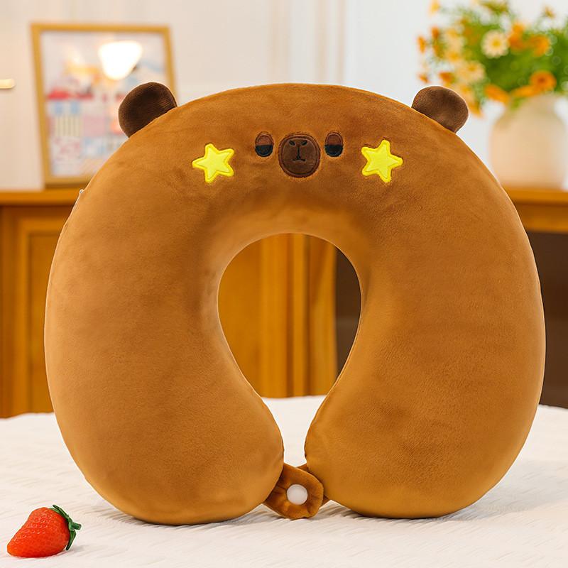 Cartoon Animal Ushaped Memory Foam Neck Pillow For Office Nap Travel Cute Plush Cushion