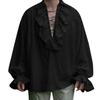 Mens Long Sleeve Lace Up Shirt Cosplay Prince Drama Stage Costume Tops