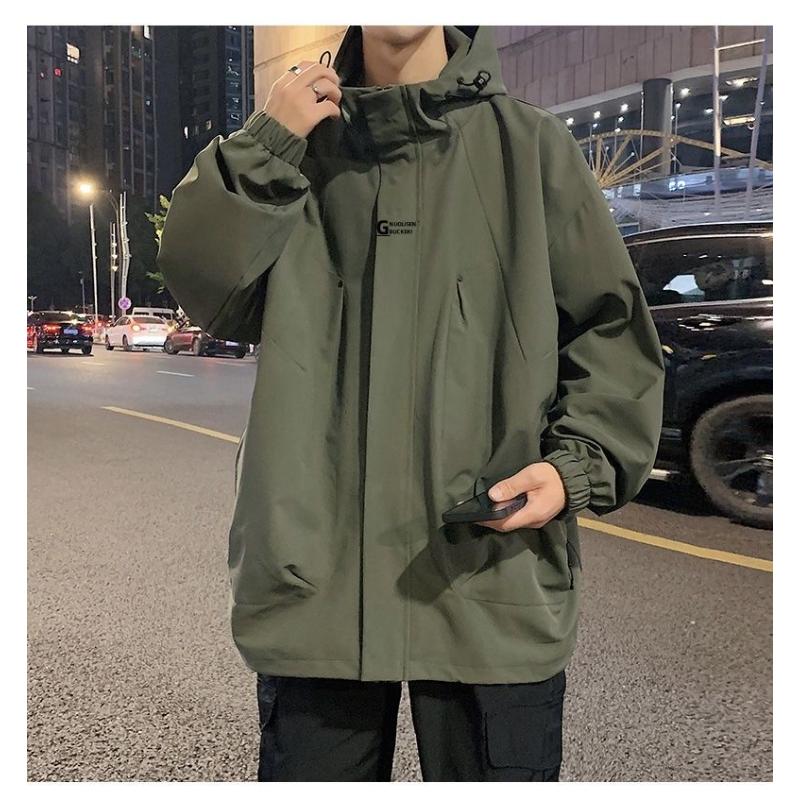 Retro Jacket Work Jacket Women's Loose Versatile Trendy Brand Hooded
