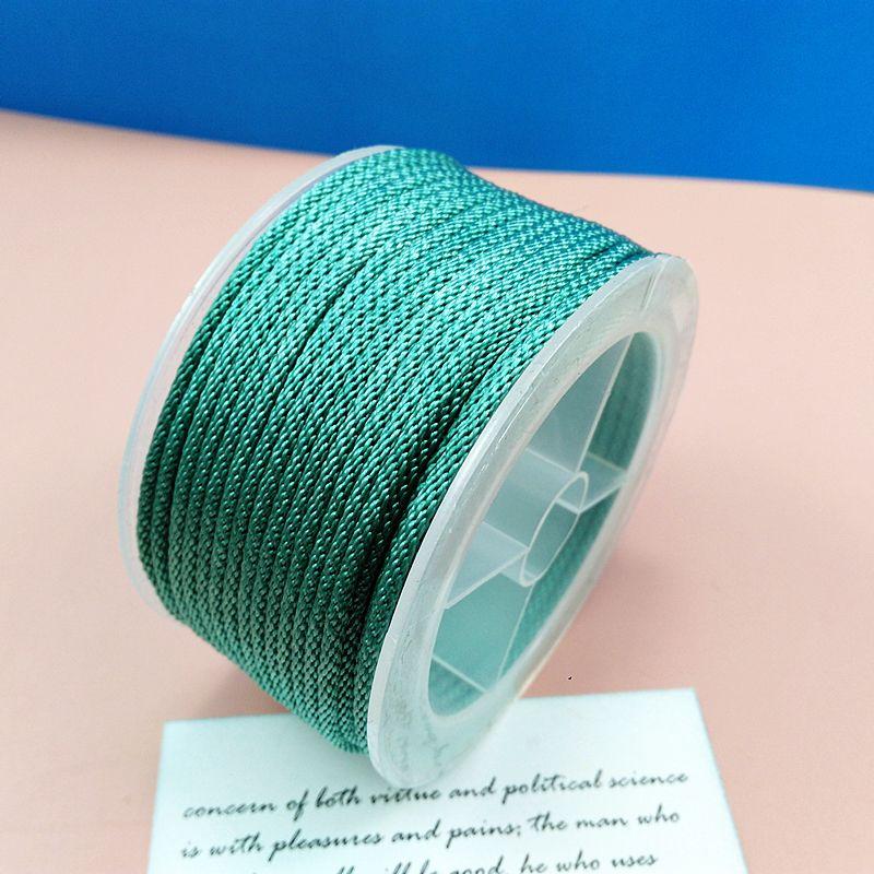 

Corn Thread DIY Handmade Necklace Lanyard Carrying Strap Jade Pendant Jade Pendant Jade Peace Buckle Pendant Handmade Braided Rope 2mm Qiuxiang Green