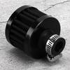 13mm/0.5in Mini Air Intake Filter Vent Crankcase Breather Universal Car Accessory Noire
