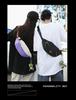 Japanese Niche Color-Block Chest Bag: Unisex Lightweight Crossbody & Waist Phone Bag for Casual Sports