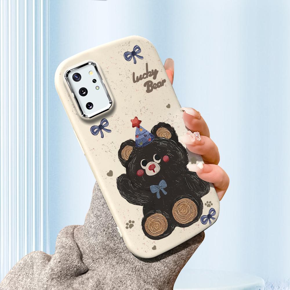 

Одноколірний сріблястий край об’єктива Жирний корпус М’який рідкий силіконовий чохол із ТПУ Протиударний чохол для телефону Xiaomi Redmi Samsung Redmi Note 12 Pro Speed білий