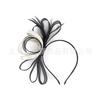European and American Party Gala Feather Headdress Bridal Mesh Bow Top Hat Racing Festival Party Ball Hair Accessories