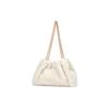 New CHARLES&KEITH Plush Tote Shoulder Bag Large Size Women's Cream Milk White CK2-20782266-1